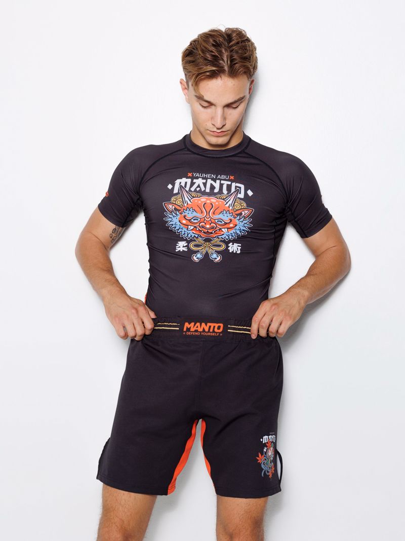 MANTO ONI RASHGUARD -black